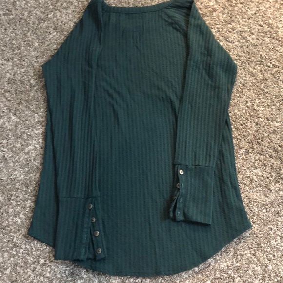 ✨hunter green stretchy knitted long sleeve✨ - Picture 4 of 4